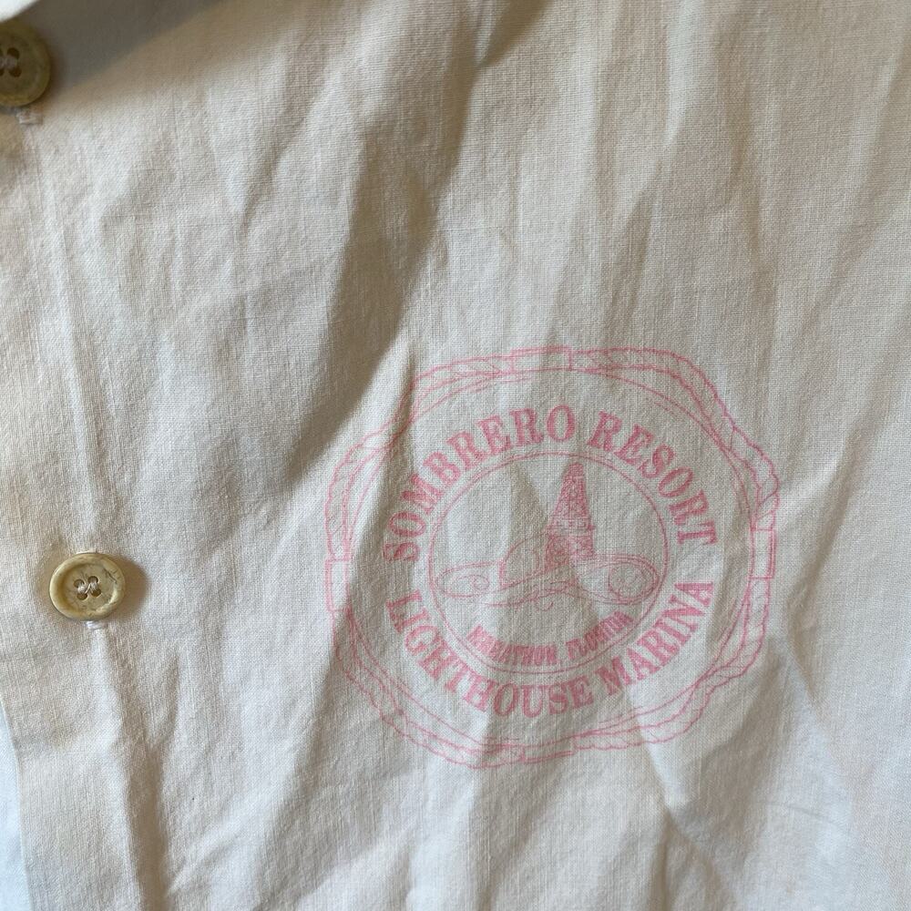 Vintage 90s Quitman Sombrero Resort Short Sleeve Coastal Shirt Unisex S ButtonUp - Picture 7 of 9